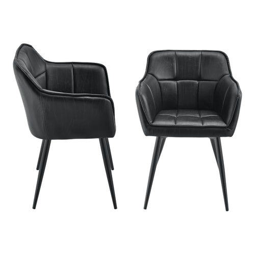 Eetkamerstoelen Birmingham fauteuils 81x57x53 cm [en.casa]