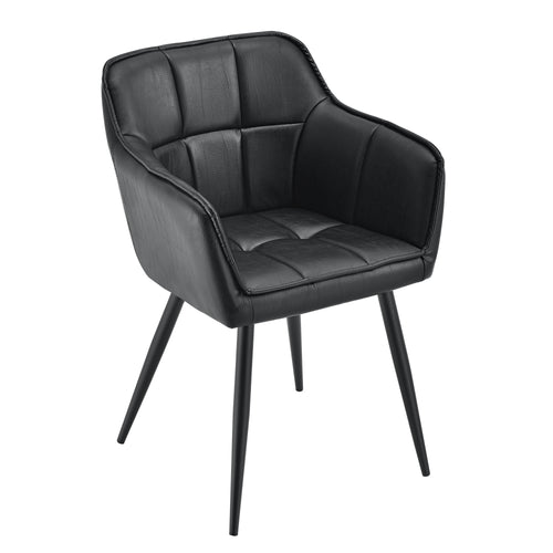 Eetkamerstoel Birmingham kuipstoel 81x57x53 cm [en.casa]