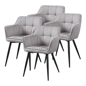 Eetkamerstoelen Birmingham fauteuils 81x57x53 cm [en.casa]