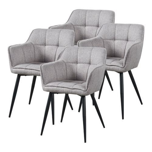 Eetkamerstoelen Birmingham fauteuils 81x57x53 cm [en.casa]