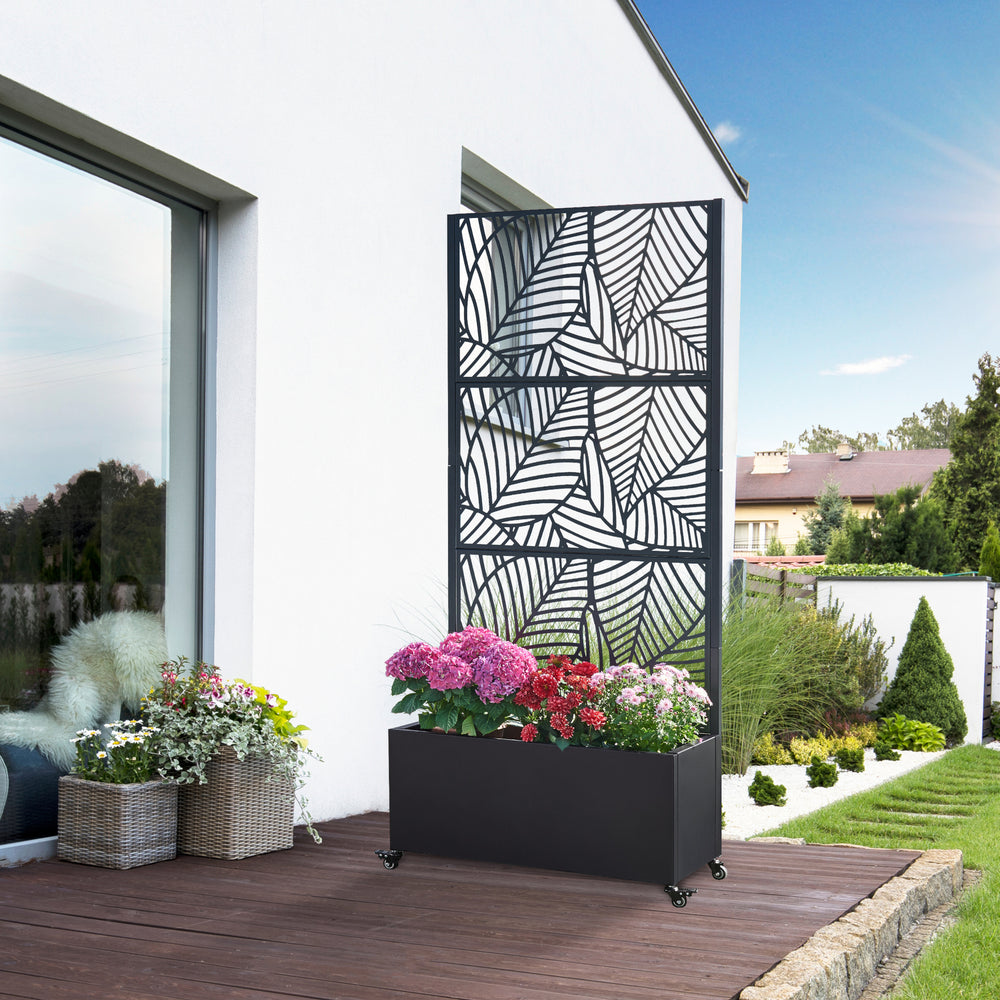 Tuinscherm Surnskoki met plantenbak casa.pro