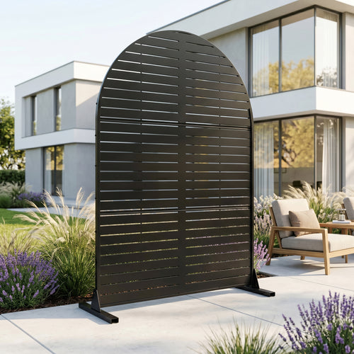 Scheidingswand Nodepp ronde boogvorm staal [casa.pro]