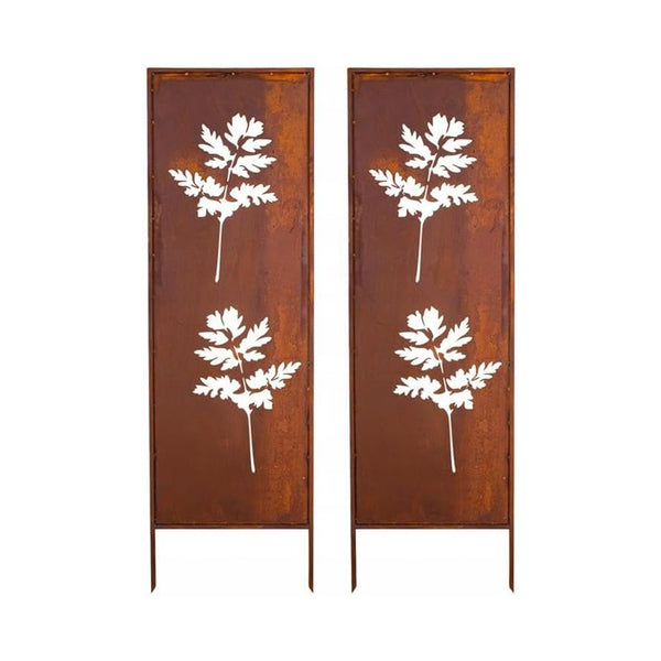 Tuinprikker Irsina set van 2 160x50 cm cortenstaal roestkleurig [casa.pro]