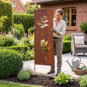 Tuinprikker Irsina set van 2 160x50 cm cortenstaal roestkleurig [casa.pro]