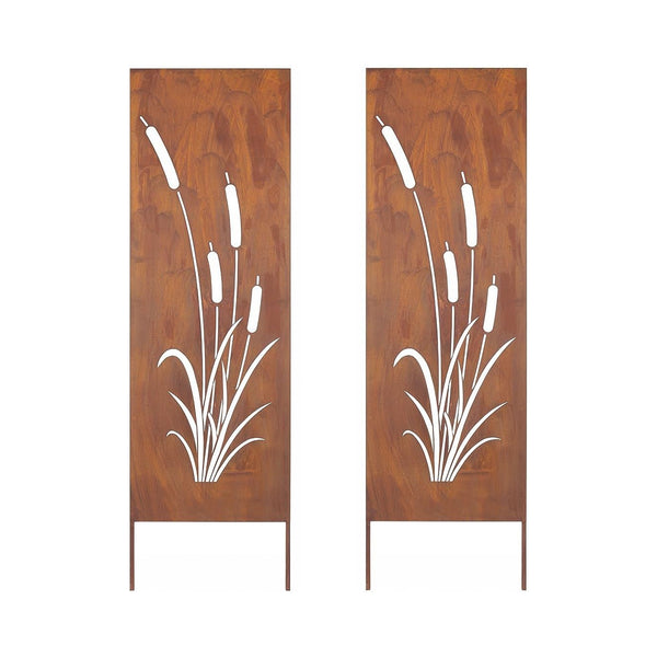 Tuinprikker Irsina set van 2 160x50 cm cortenstaal roestkleurig [casa.pro]