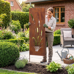 Tuinprikker Irsina set van 2 160x50 cm cortenstaal roestkleurig [casa.pro]