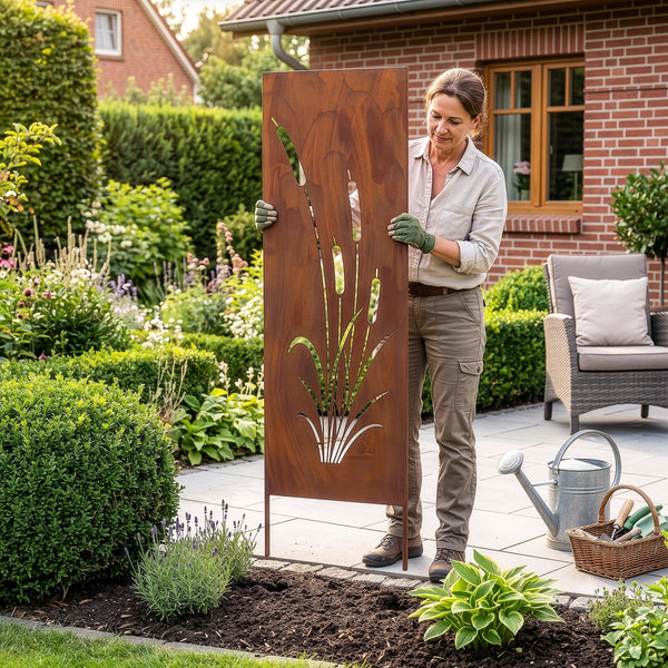 Tuinprikker Irsina set van 2 160x50 cm cortenstaal roestkleurig [casa.pro]