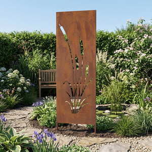 Tuinprikker Irsina set van 2 160x50 cm cortenstaal roestkleurig [casa.pro]
