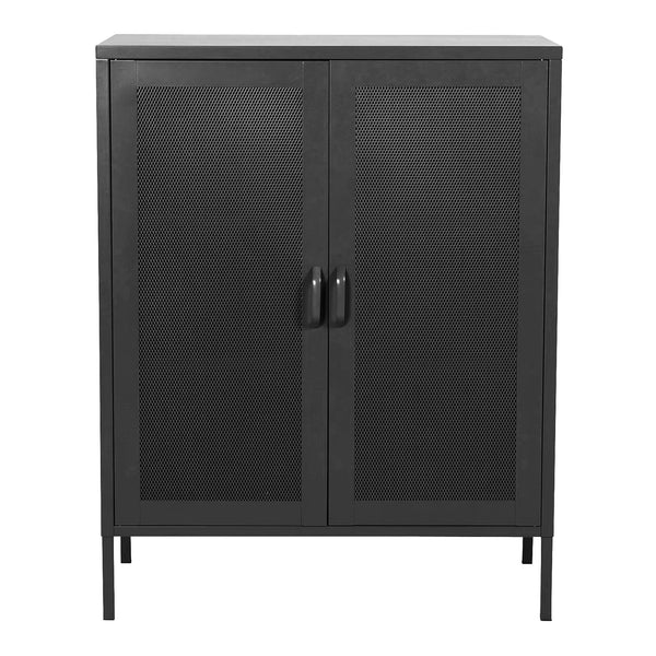 [en.casa] Vitrinekast Falköping 101,5x80x40 cm metaal - 2 varianten