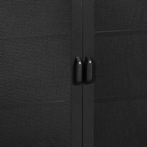 [en.casa] Vitrinekast Falköping 101,5x80x40 cm metaal - 2 varianten