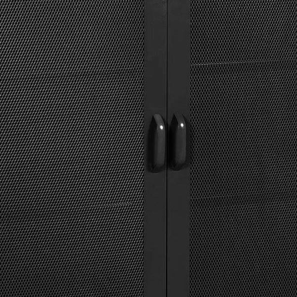 [en.casa] Vitrinekast Falköping 101,5x80x40 cm metaal - 2 varianten