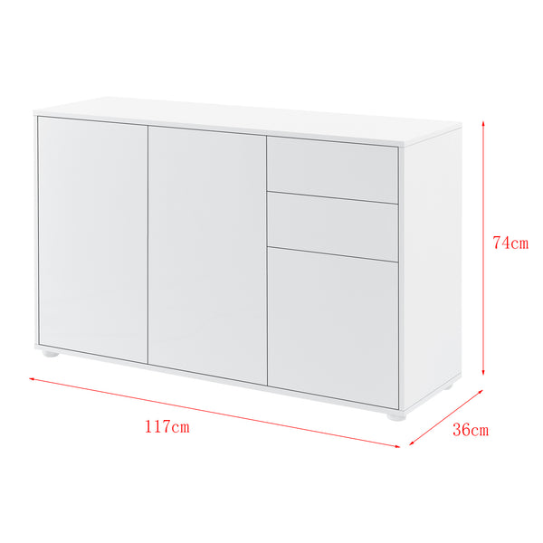 Commode Paarl druk en open 74x117x36 cm - 5 varianten
