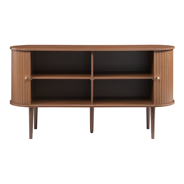 Sideboard Mapia dressoir walnootkleurig [en.casa]