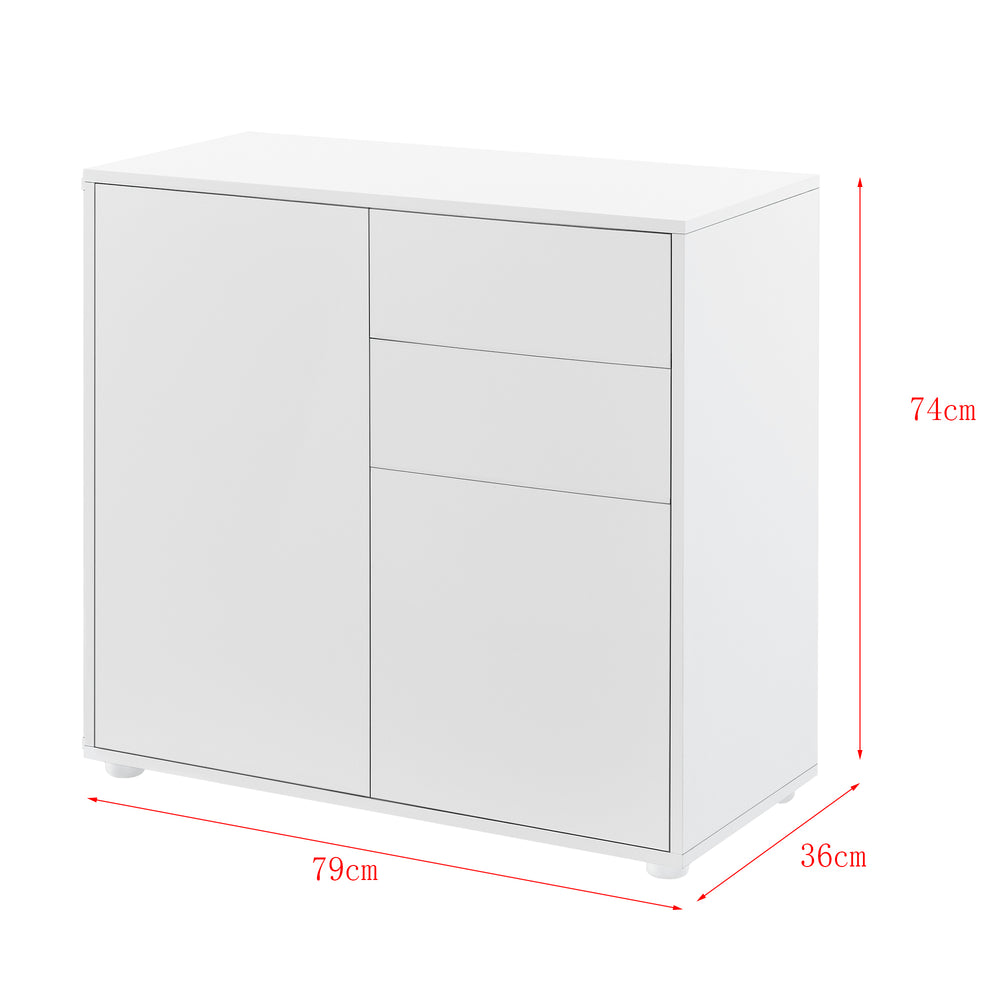 Sideboard Paarl 74x79x36 cm in versch. kleuren [en.casa] - premiumXL