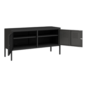 Commode Pyhtää 118x40x60 cm staal [en.casa]