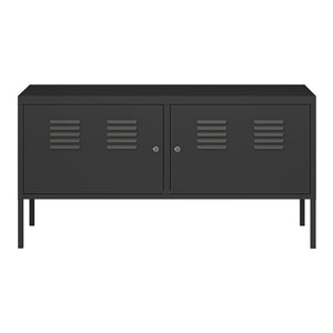 Commode Pyhtää 118x40x60 cm staal [en.casa]