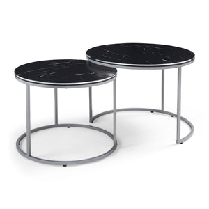 [en.casa] Salontafel Skagen set van 2 rond - 3 varianten
