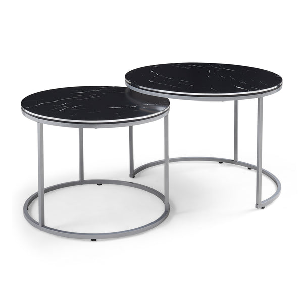 [en.casa] Salontafel Skagen set van 2 rond - 3 varianten