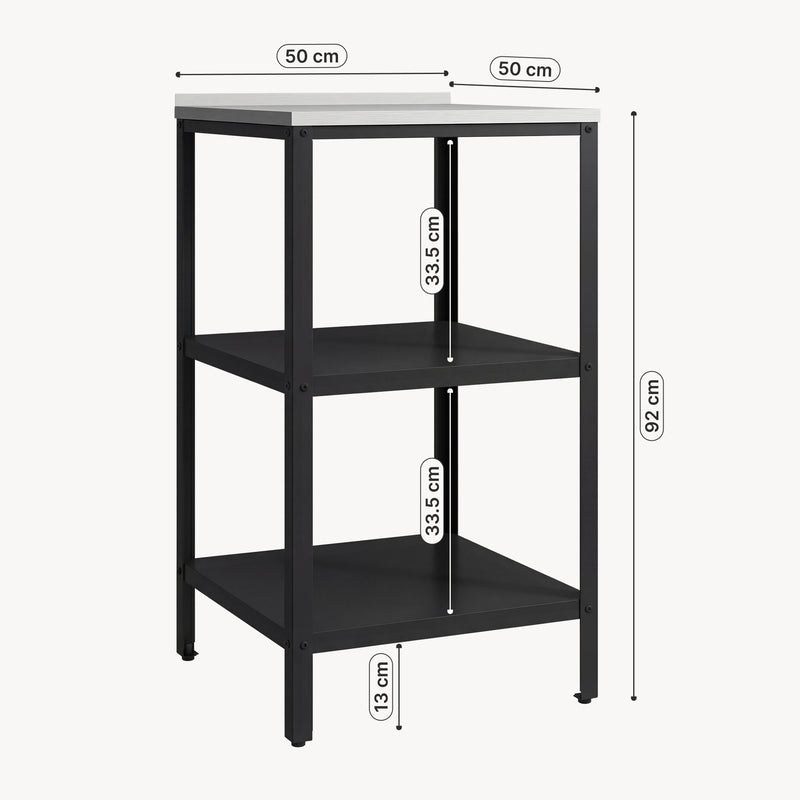 Maatschets Bijzettafel Bolognano voor buiten 92x50x50 cm casa.pro