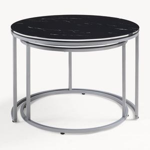 [en.casa] Salontafel Skagen set van 2 rond - 3 varianten