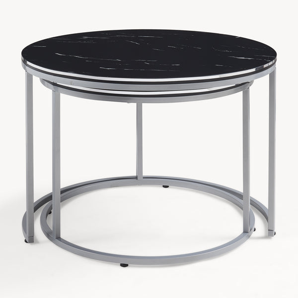 [en.casa] Salontafel Skagen set van 2 rond - 3 varianten