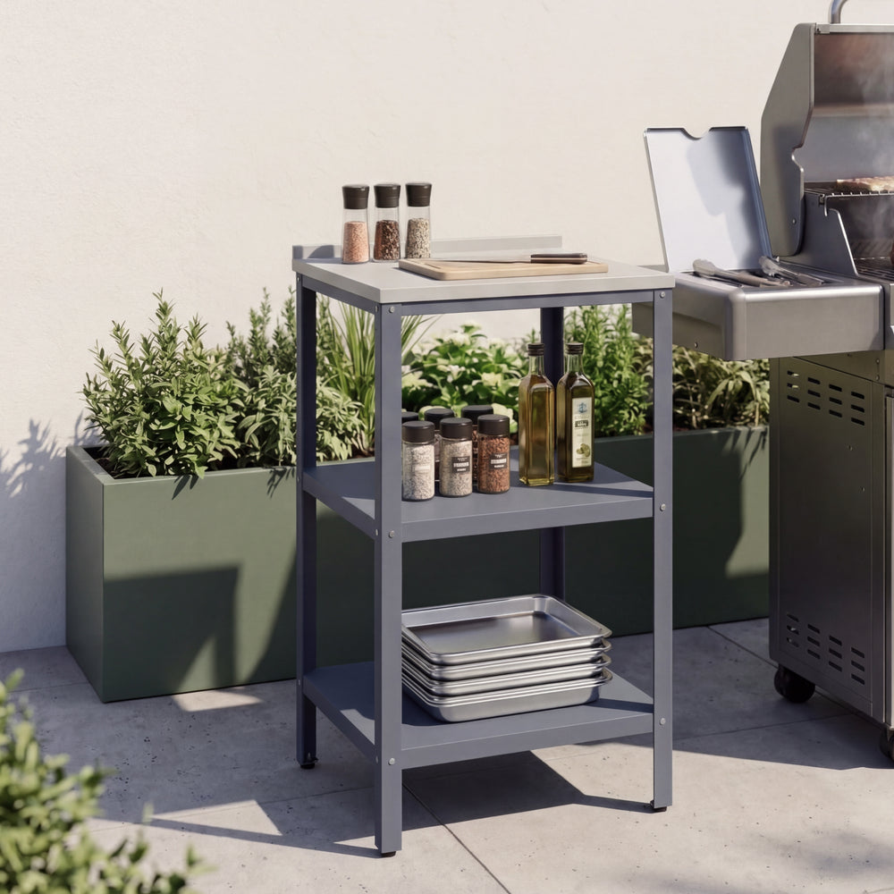 Bijzettafel Bolognano voor buiten 92x50x50 cm casa.pro