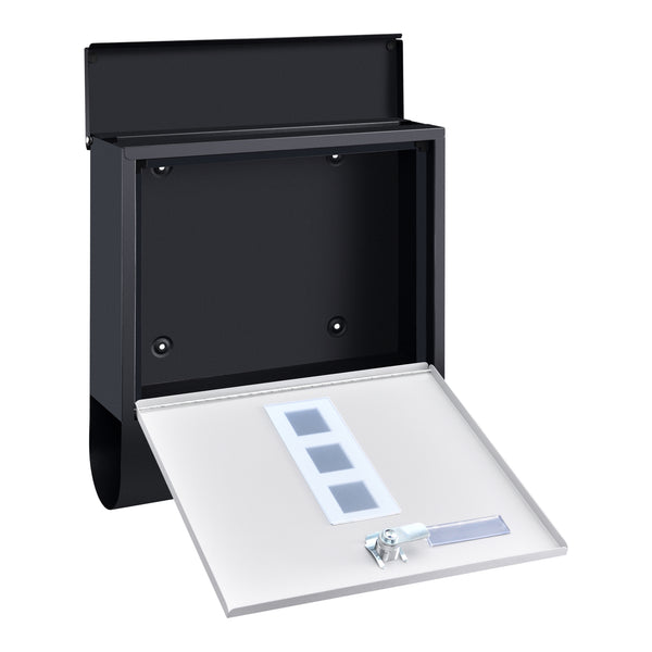 [en.casa] Brievenbus Sanitz 33,5x30,5x9,6 cm staal gegalvaniseerd