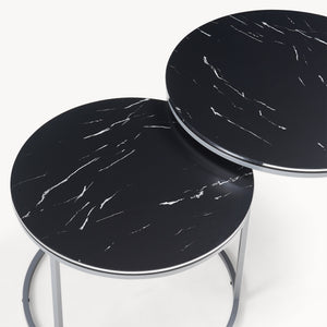 [en.casa] Salontafel Skagen set van 2 rond - 3 varianten