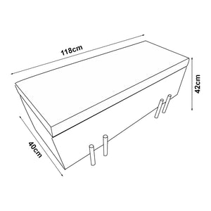 Bankje Dals met opbergruimte [en.casa]