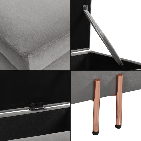 Bankje Dals met opbergruimte [en.casa]