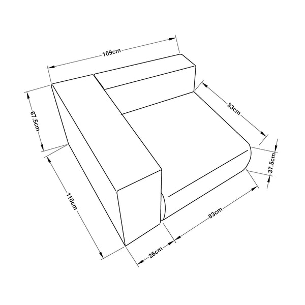 Sofa-module Suldal [en.casa]