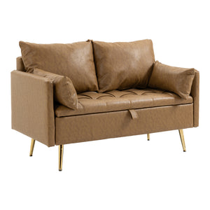 [en.casa] 2-zitsbank Sysmä 72x122x65 cm kunstleer - 5 varianten