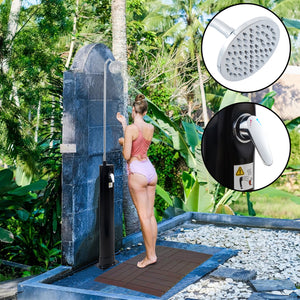 Buitendouche Ampend solardouche met watertank zwart casa.pro