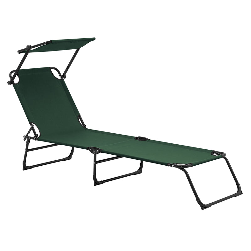 Maatschets Ligbed ligstoel 187x53x27 cm met luifel set van 2 - 5 varianten