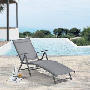 Ligbed ligstoel Alborea 150x65x86 cm - 2 varianten