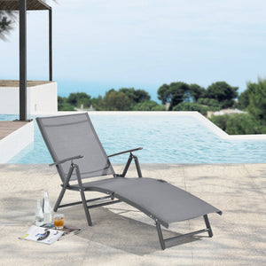 Ligbed ligstoel Alborea 150x65x86 cm - 2 varianten