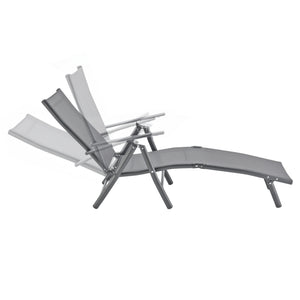 Ligbed ligstoel Alborea 150x65x86 cm - 2 varianten