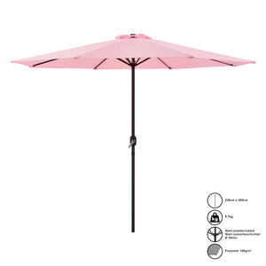 Tuin parasol stokparasol Ø300x230 cm - 3 varianten