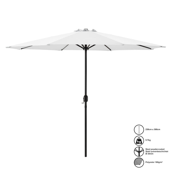 Parasol Budapest tuinparasol met zwengel Ø300 cm casa.pro