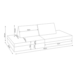 Speelbank Norhulta 5-delig kinderbank [en.casa]