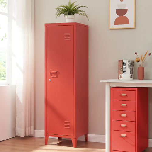 Lockerkast Kurikka metaal 137x38x38 cm [en.casa]