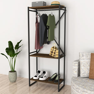 [en.casa] Kledingkast Ulstein open kast 160x66x34 cm - 2 varianten