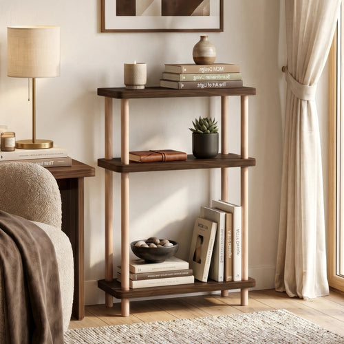 Staand rek Nampernu 62x40x18 cm met deur opbergvakken [en.casa]