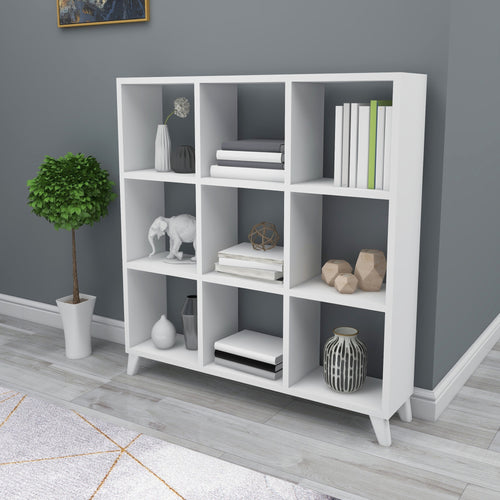 [en.casa] Boekenkast Svedala schap 100x88x20 cm - 4 varianten