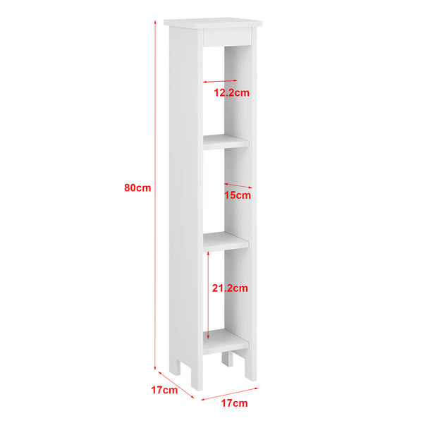 Open kast Arvika met 3 vakken HKC kolomkast 80x17x17 cm - 2 varianten