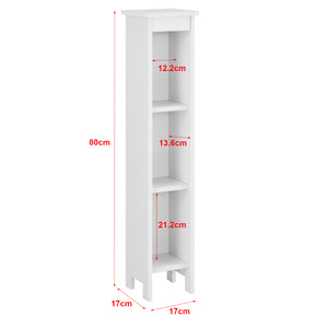 Open kast Bracke met 3 vakken HKC kolomkast 80x17x17 cm - 2 varianten