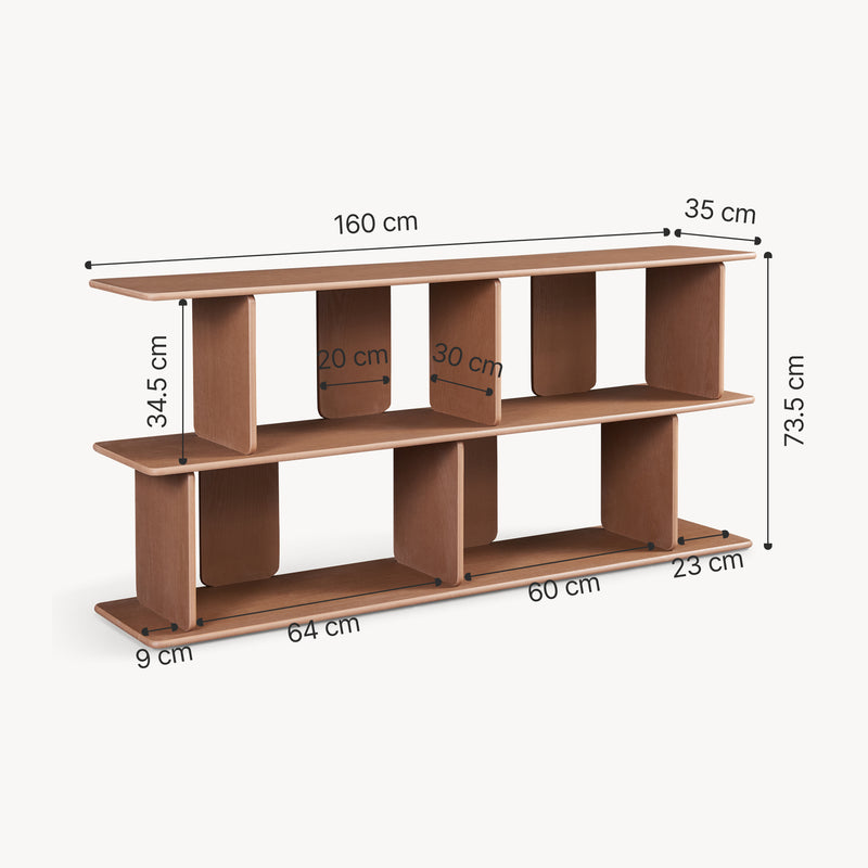 Maatschets Staande kast Gäljami 160x35x74 cm [en.casa]
