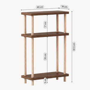 Staand rek Nampernu 62x40x18 cm met deur opbergvakken [en.casa]