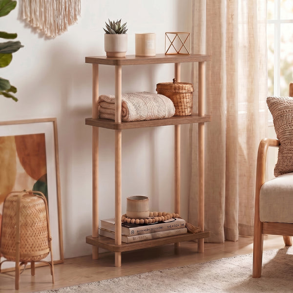 Staand rek Nampernu 62x40x18 cm met deur opbergvakken [en.casa]