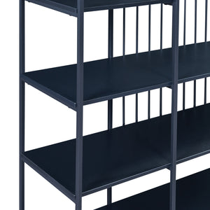Boekenkast Rælingen open kast zwart [en.casa]